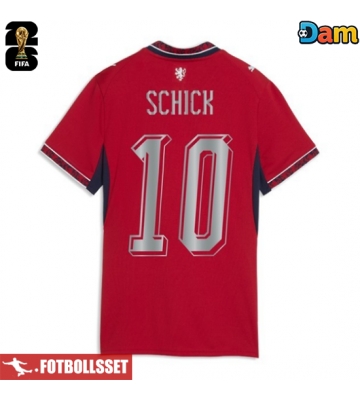 Tjeckien Patrik Schick #10 Hemmatröja Dam VM 2026 Kortärmad